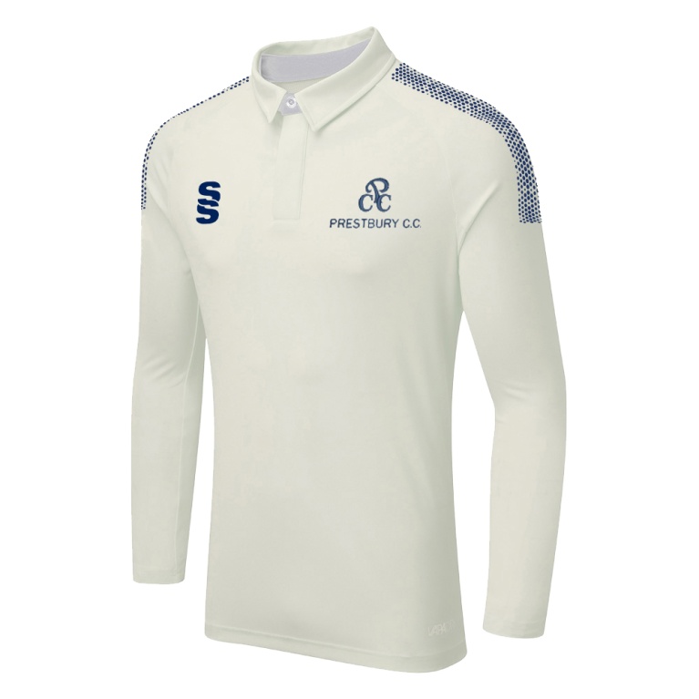 DUAL LONG SLEEVE CRICKET SHIRT (WOMENS)-Ivory