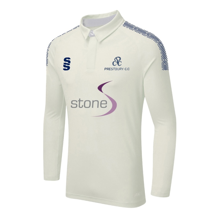 DUAL LONG SLEEVE CRICKET SHIRT (WOMENS)-Ivory
